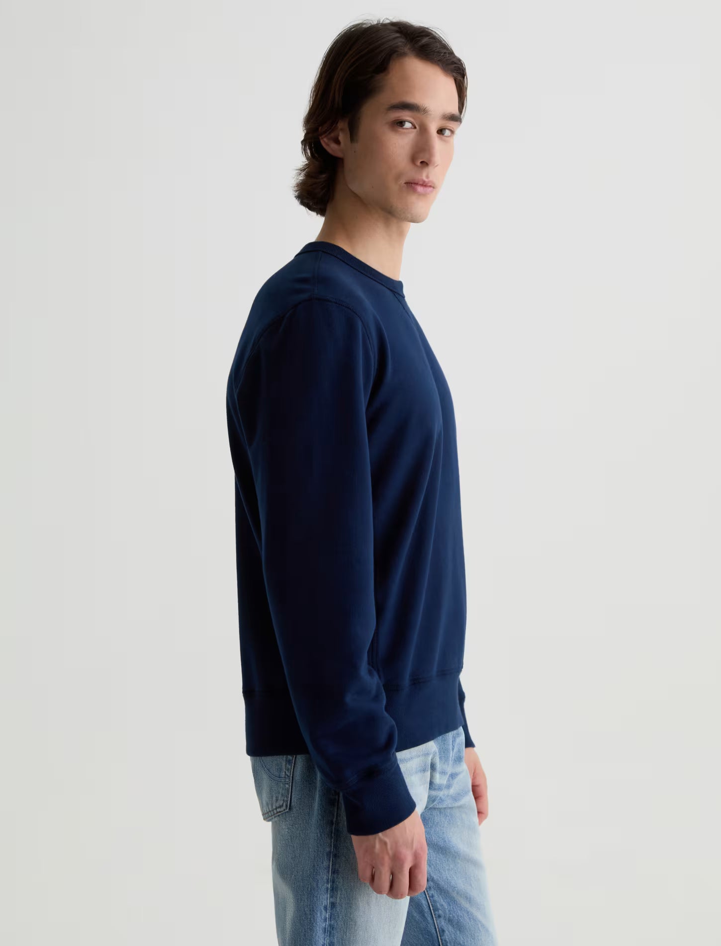 AG Jeans Blake Crew Sweatshirt - Deep Navy Men's Tops - Sloane Boutique