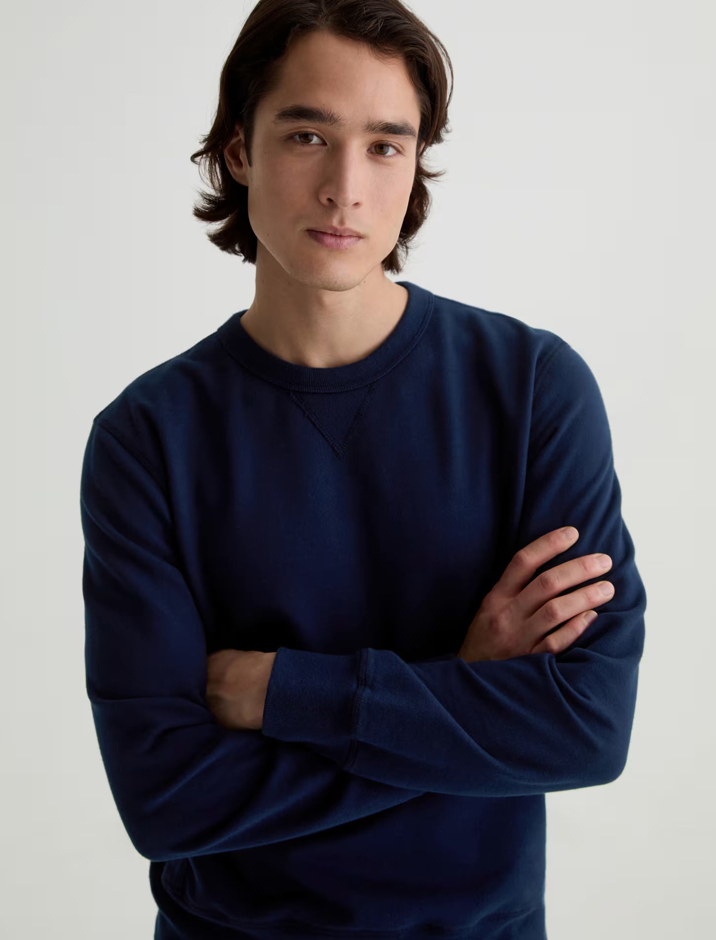 AG Jeans Blake Crew Sweatshirt - Deep Navy Men's Tops - Sloane Boutique