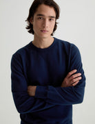 AG Jeans Blake Crew Sweatshirt - Deep Navy Men's Tops - Sloane Boutique