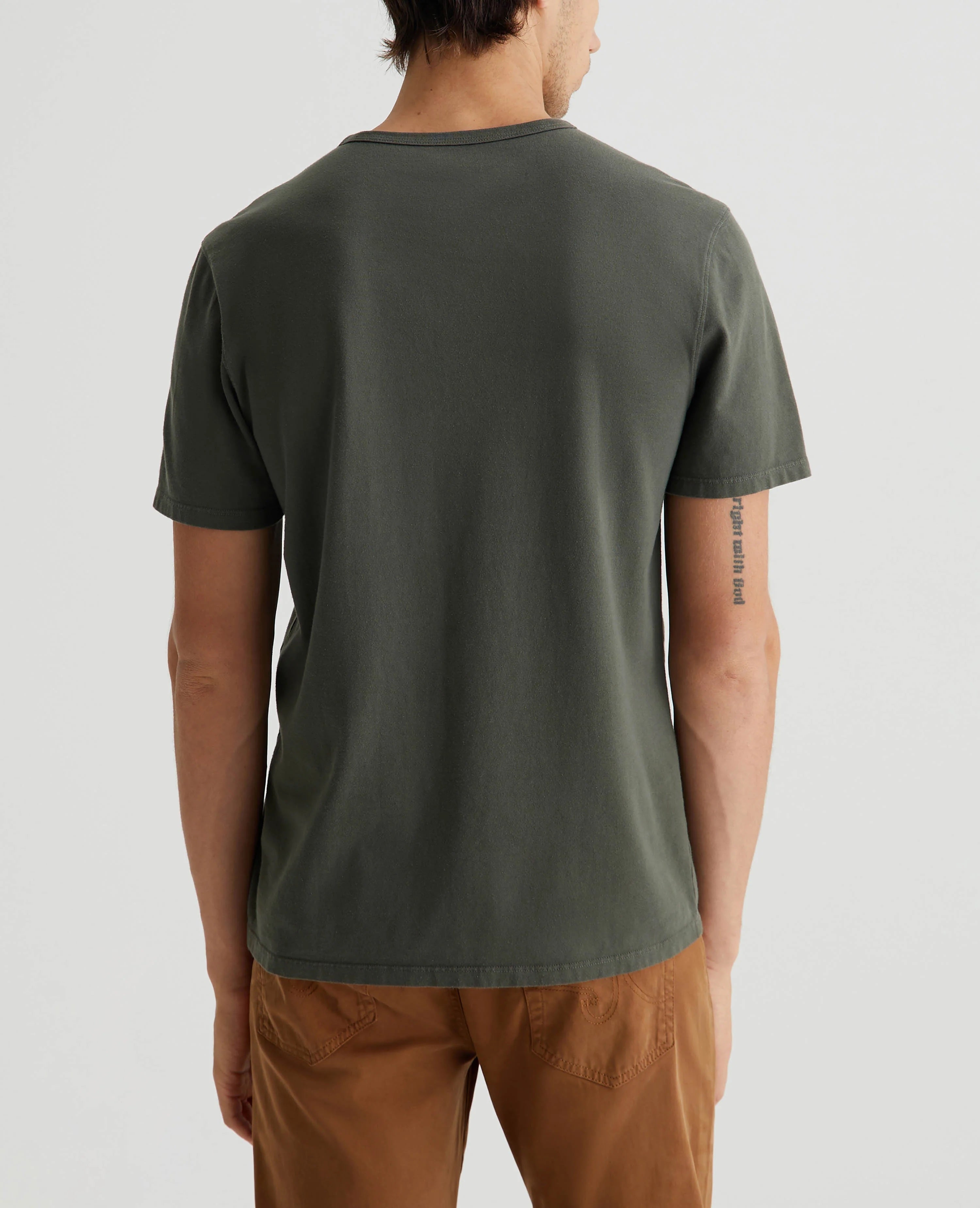 AG Jeans Bryce Crew - Forest Moss Men's Tops - Sloane Boutique