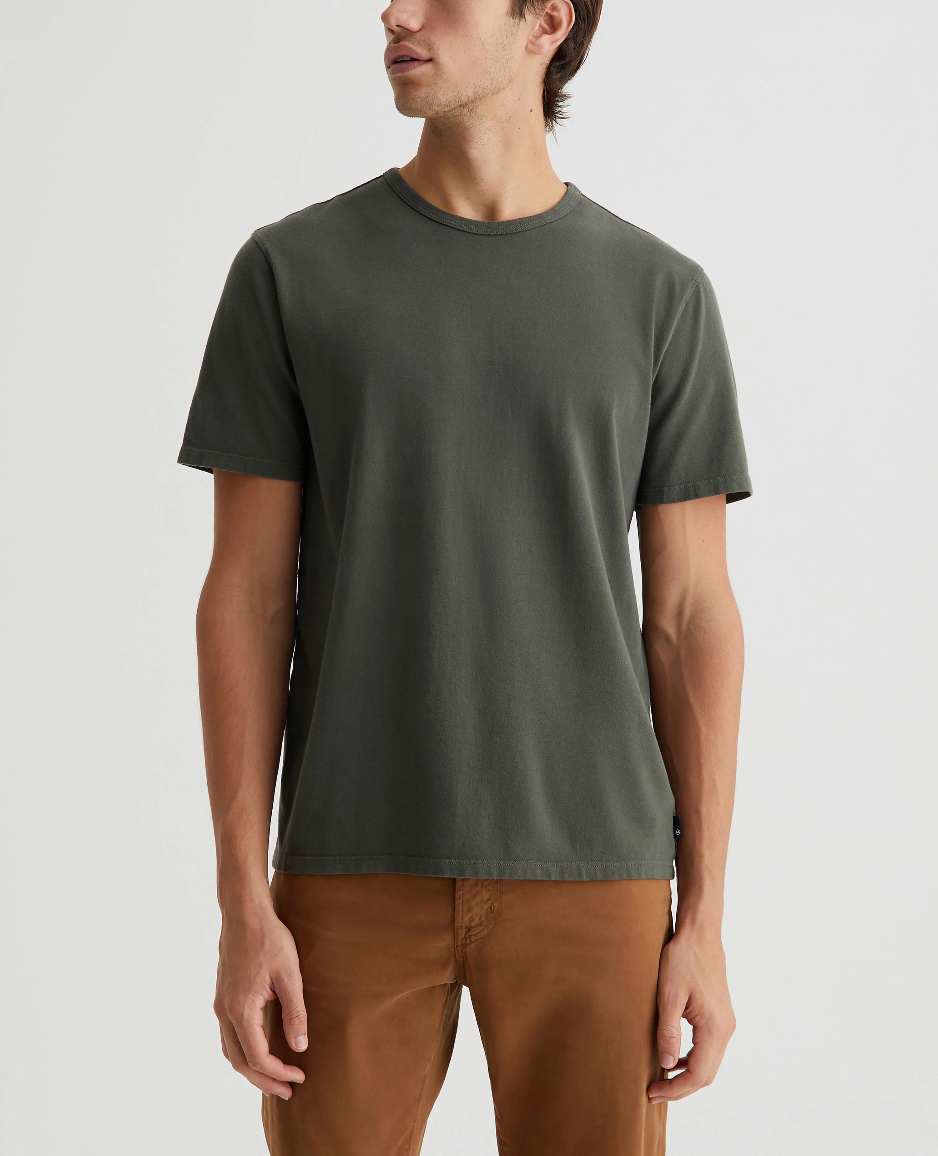 AG Jeans Bryce Crew - Forest Moss Men's Tops - Sloane Boutique