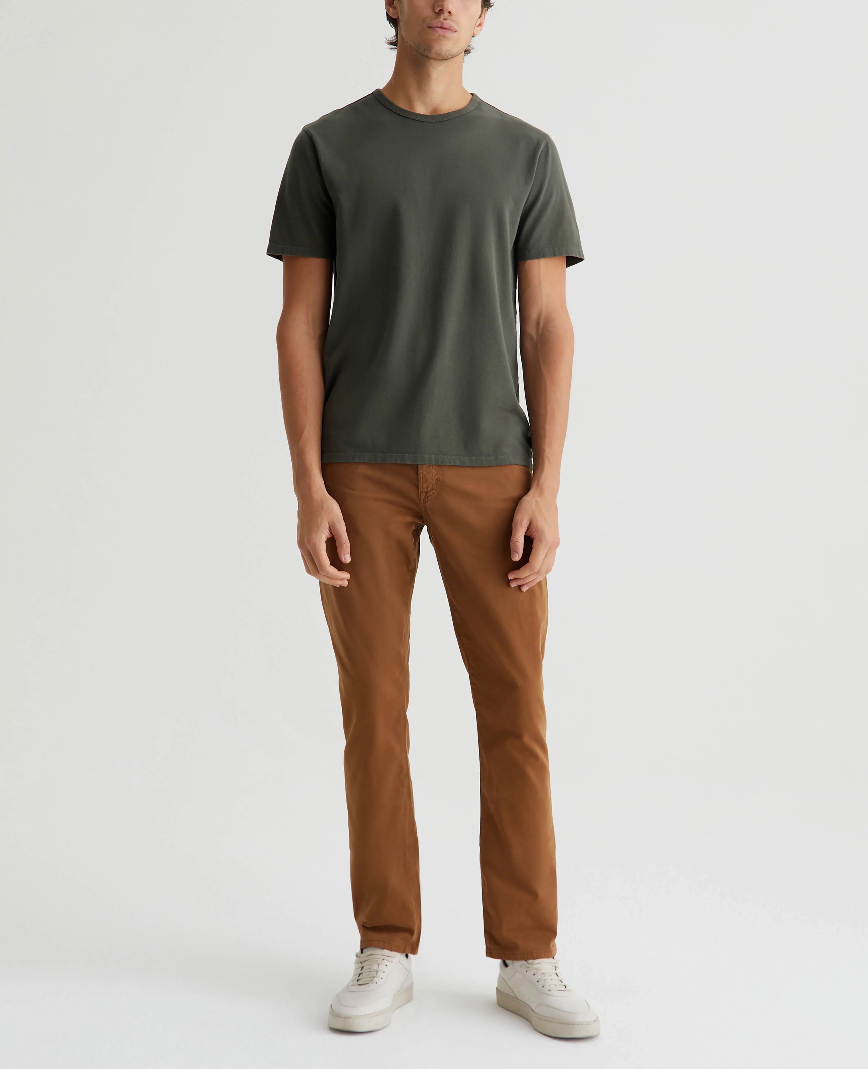 AG Jeans Bryce Crew - Forest Moss Men's Tops - Sloane Boutique