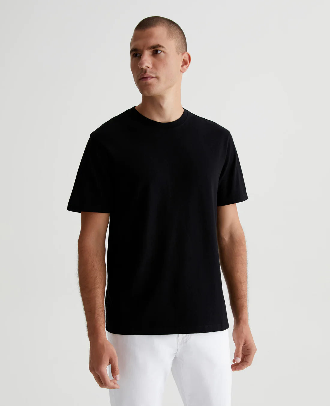 AG Jeans Bryce Crew T-Shirt - True Black Men's Tops - Sloane Boutique