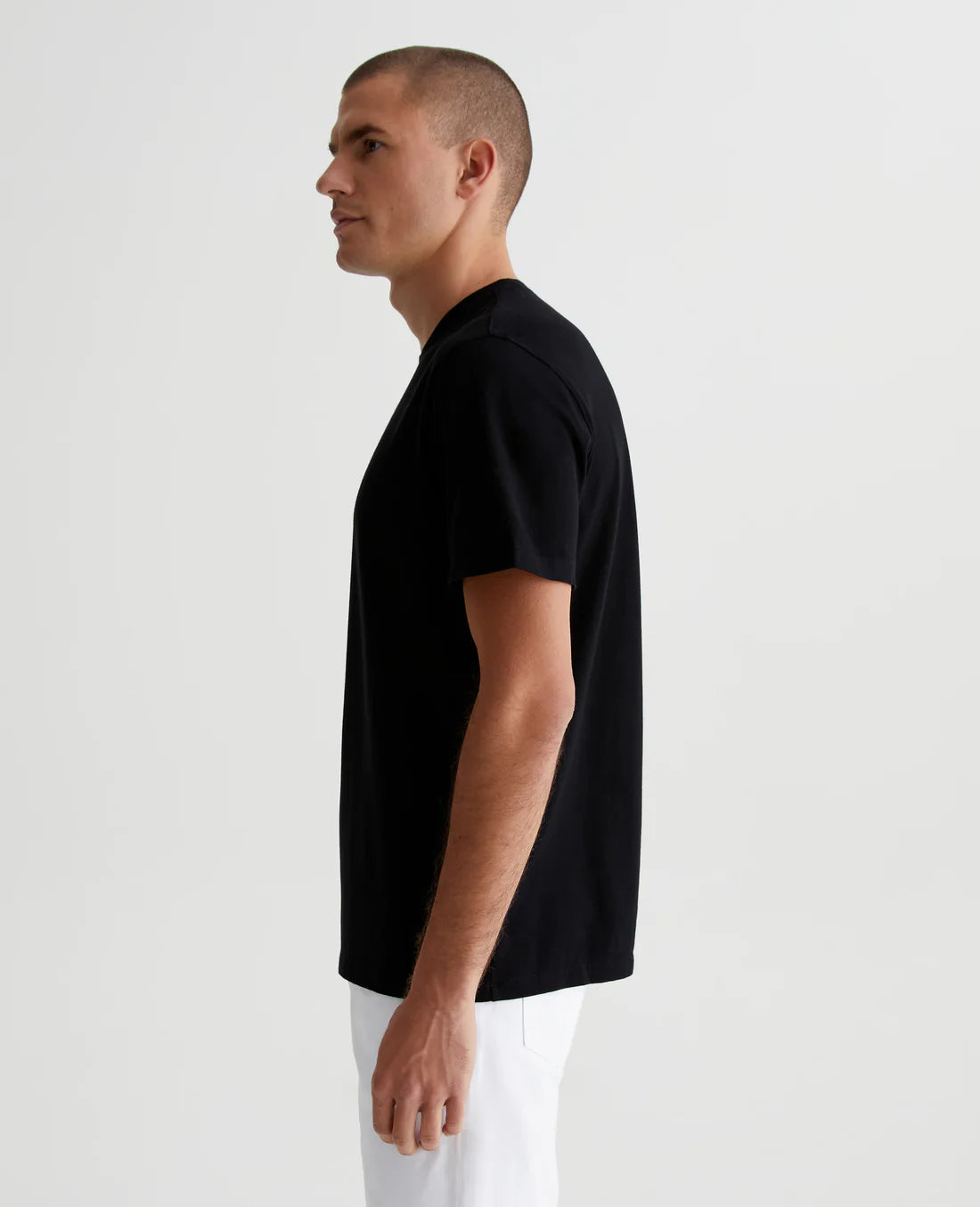 AG Jeans Bryce Crew T-Shirt - True Black Men's Tops - Sloane Boutique