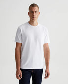 AG Jeans Bryce Crew T-Shirt - True White Men's Tops - Sloane Boutique
