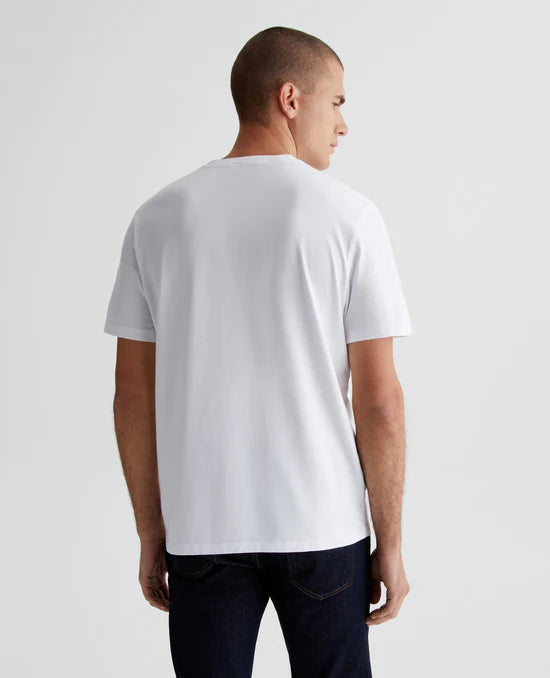AG Jeans Bryce Crew T-Shirt - True White Men's Tops - Sloane Boutique