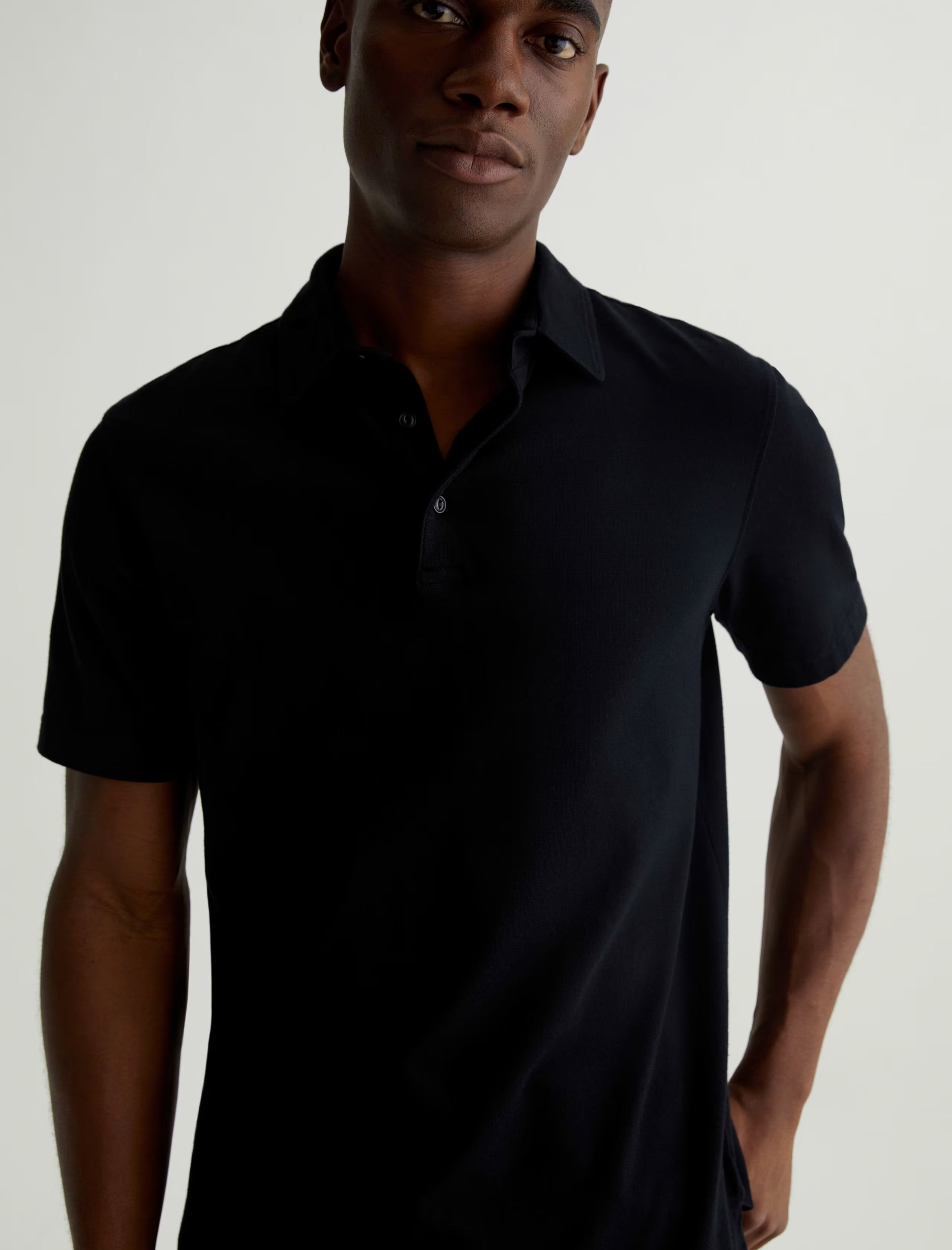 AG Jeans Bryce Polo S/S - True Black Men's Tops - Sloane Boutique