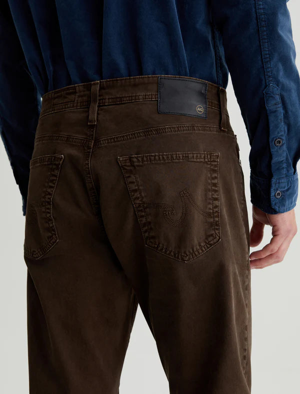 AG Jeans Everett Sueded Slim Straight - Sulfur Deep Woodland Men's Bottoms - Sloane Boutique