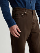 AG Jeans Everett Sueded Slim Straight - Sulfur Deep Woodland Men's Bottoms - Sloane Boutique