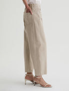AG Jeans Hattie Crop - Sulfur Light Taupe Women's Bottoms - Sloane Boutique