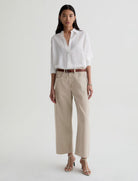 AG Jeans Hattie Crop - Sulfur Light Taupe Women's Bottoms - Sloane Boutique