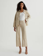 AG Jeans Saige Wide Leg Crop - Sulfur Pumice Sale Bottoms - Sloane Boutique