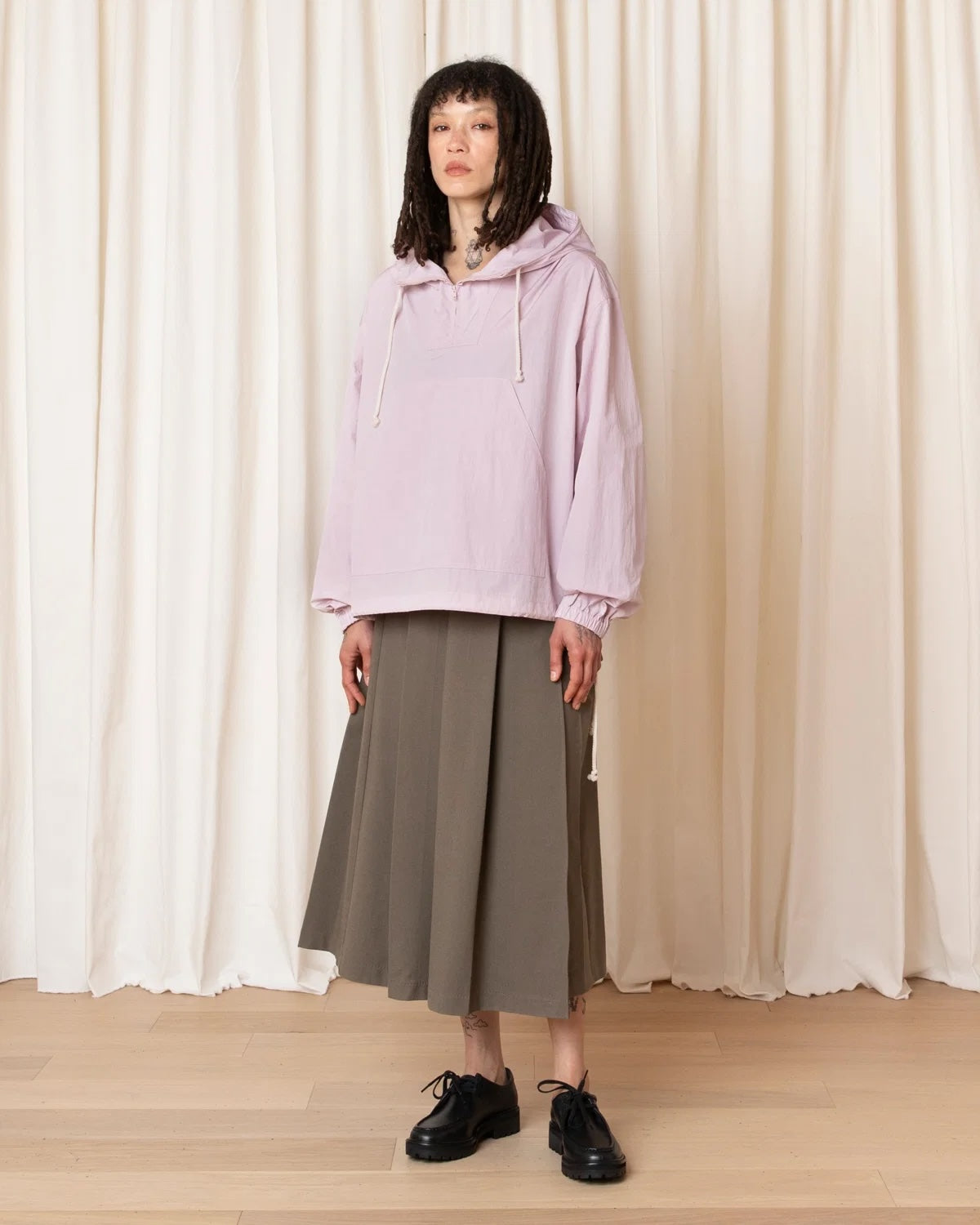 Ali Golden Anorak - Soft Pink Outerwear - Sloane Boutique