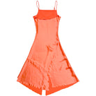 Ali Golden Asymmetrical Tank Dress - Neon Orange Dresses - Sloane Boutique