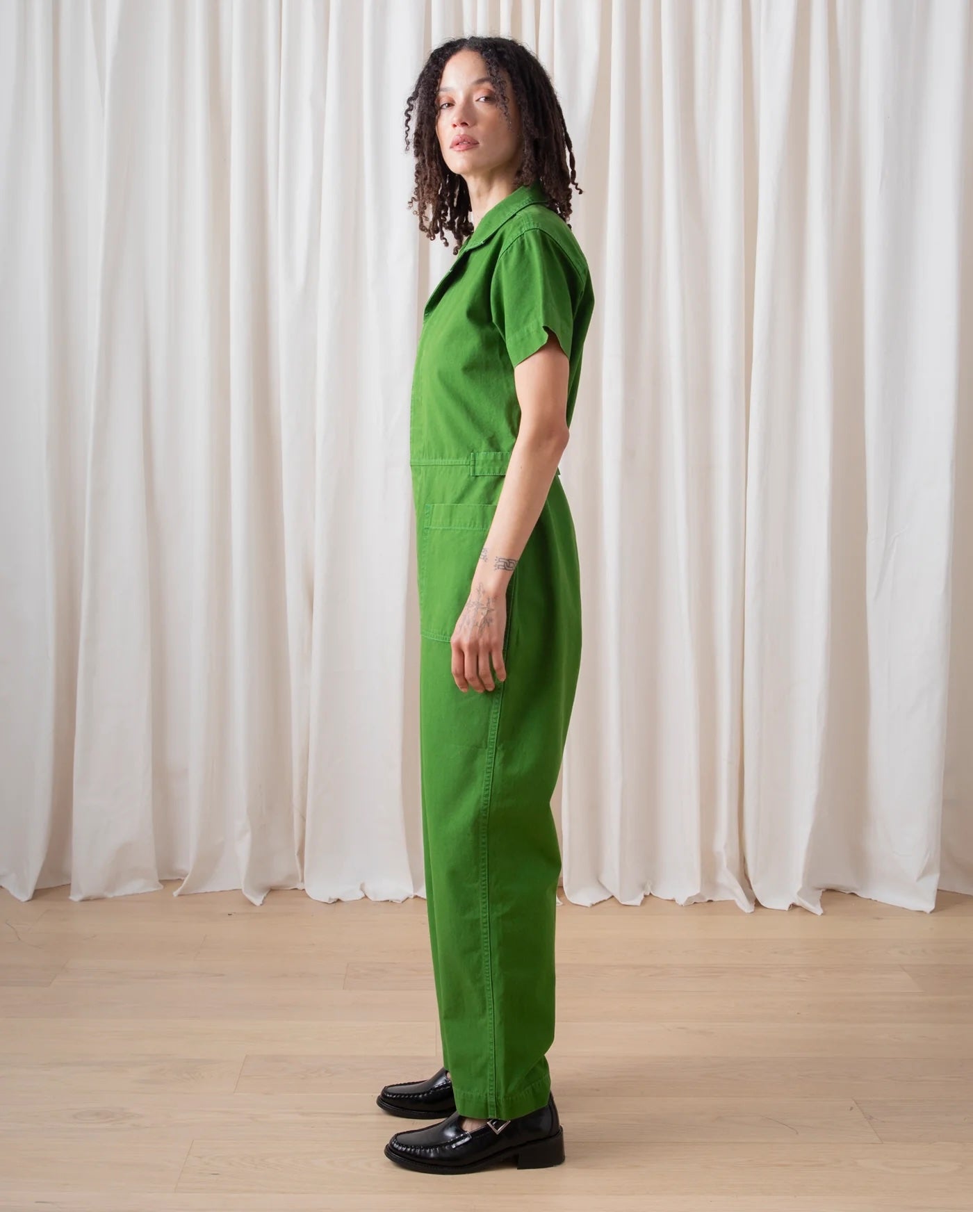 Ali Golden Boiler Suit - Grass Green Dresses - Sloane Boutique
