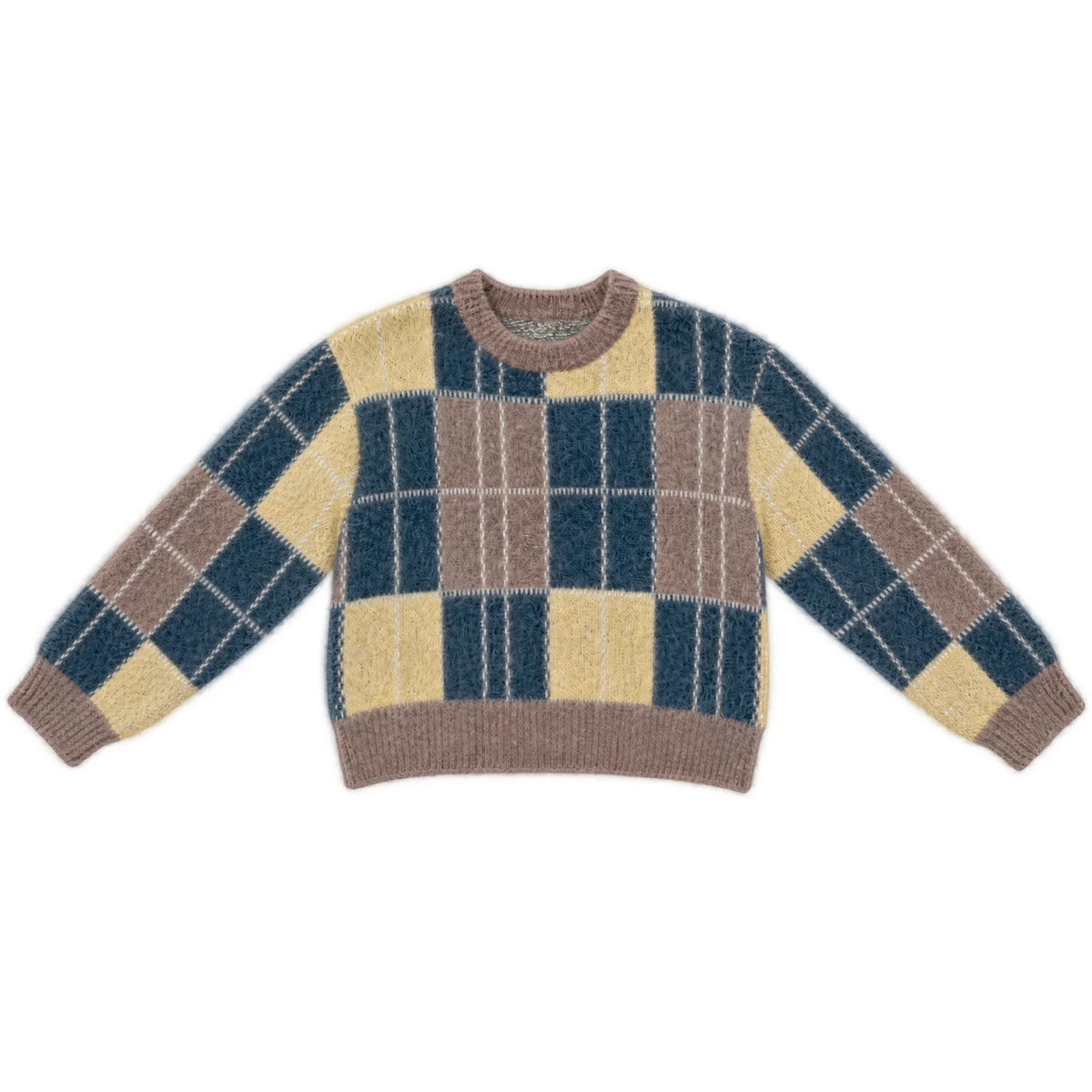 Ali Golden Boxy Plaid Pullover - Multicolor Plaid Women's Tops - Sloane Boutique
