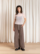 Ali Golden Drawstring Pant - Taupe Women's Bottoms - Sloane Boutique