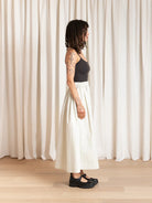 Ali Golden Full Skirt - Ecru Women's Bottoms - Sloane Boutique