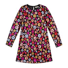 Ali Golden Long Sleeve Shift Dress - Flower Sequins Dresses - Sloane Boutique