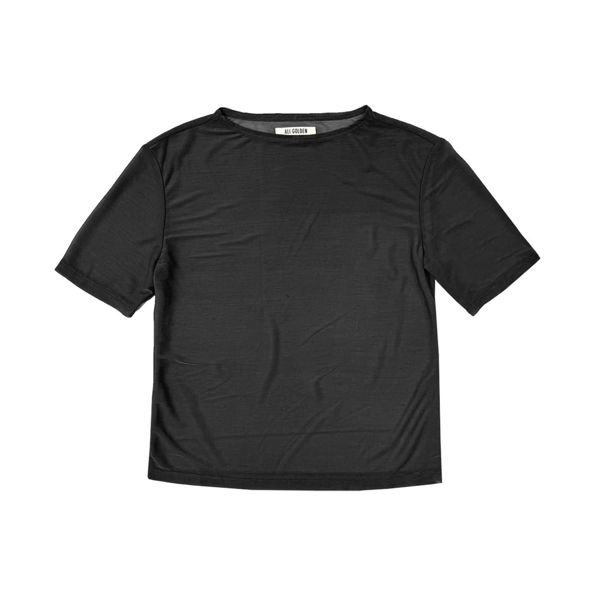 Ali Golden Mesh t-Shirt - Black Women's Tops - Sloane Boutique