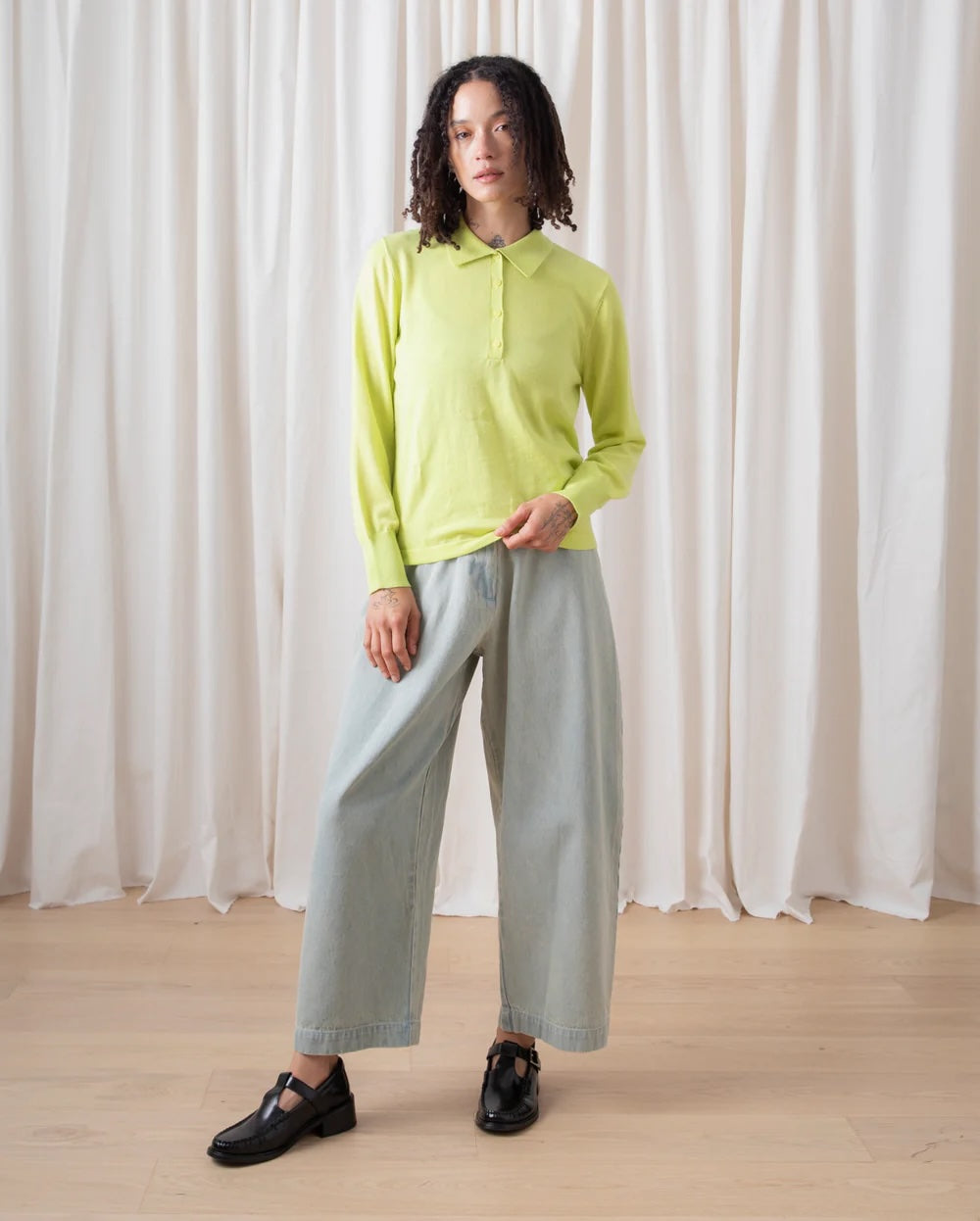 Ali Golden New Polo - Light Highlighter Women's Tops - Sloane Boutique