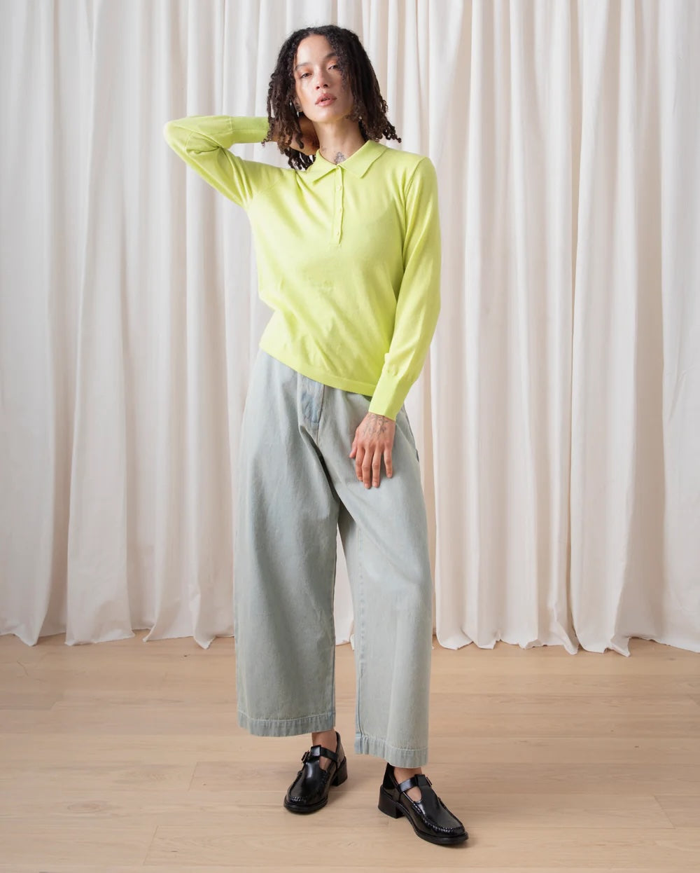 Ali Golden New Polo - Light Highlighter Women's Tops - Sloane Boutique