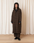 Ali Golden New Trench - Taupe Multicolor Plaid Outerwear - Sloane Boutique