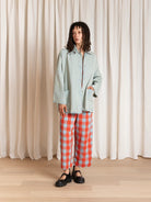 Ali Golden Oversized Shirt Jacket - Light Denim Outerwear - Sloane Boutique