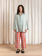 Ali Golden Oversized Shirt Jacket - Light Denim Outerwear - Sloane Boutique