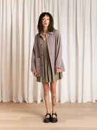 Ali Golden Relaxed Chore Coat - Mauve Outerwear - Sloane Boutique