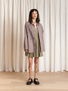 Ali Golden Relaxed Chore Coat - Mauve Outerwear - Sloane Boutique