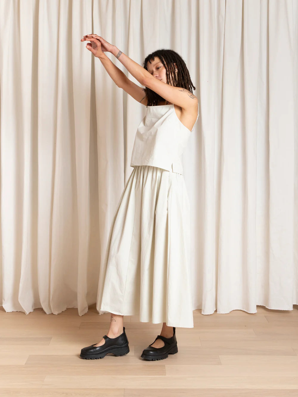 Ali Golden Slip Top - Ecru Women's Tops - Sloane Boutique