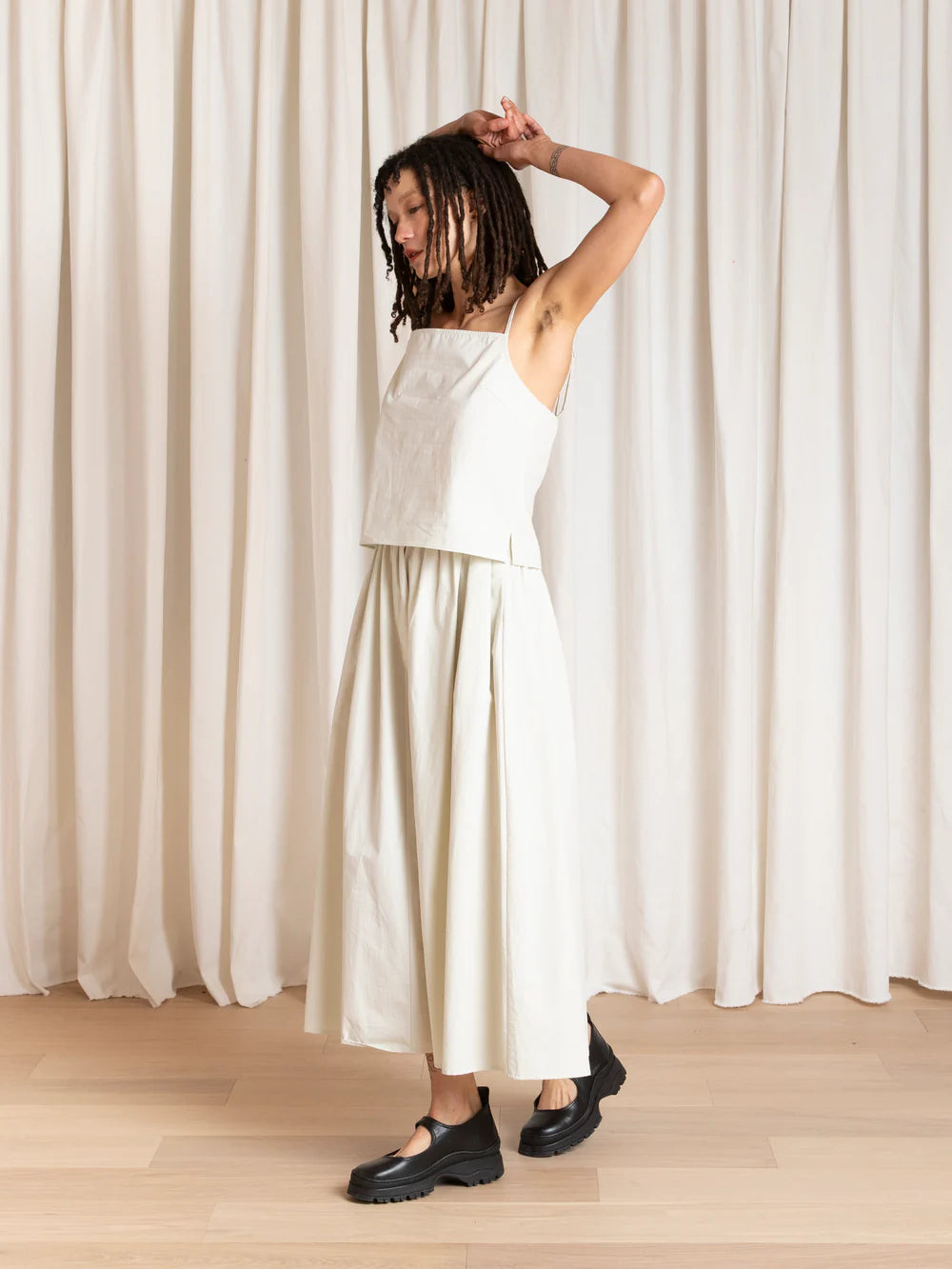 Ali Golden Slip Top - Ecru Women's Tops - Sloane Boutique