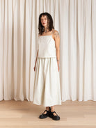 Ali Golden Slip Top - Ecru Women's Tops - Sloane Boutique