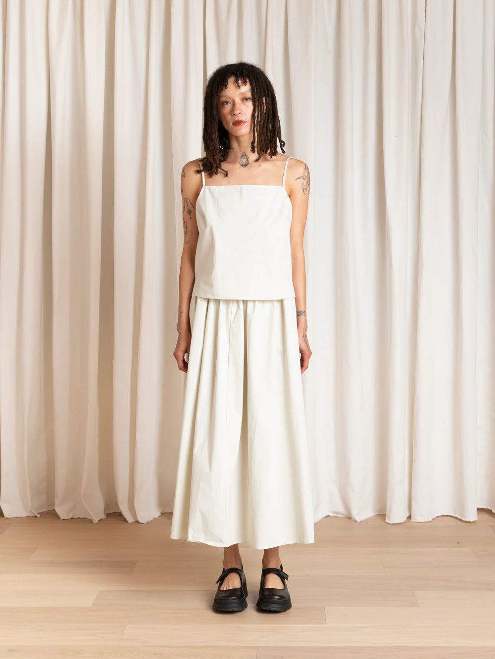 Ali Golden Slip Top - Ecru Women's Tops - Sloane Boutique