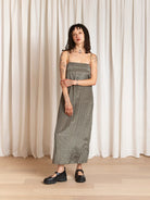 Ali Golden Square Neck Slip Dress - Sage Dresses - Sloane Boutique
