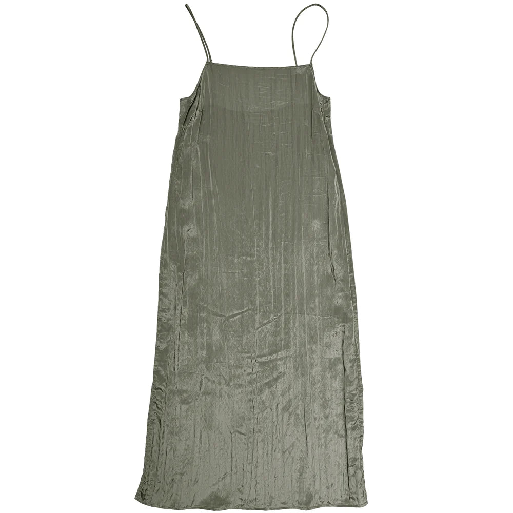 Ali Golden Square Neck Slip Dress - Sage Dresses - Sloane Boutique