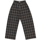 Ali Golden Wool Loose Barrel Pant - Black/Brown Plaid Women's Bottoms - Sloane Boutique