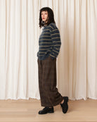 Ali Golden Wool Loose Barrel Pant - Taupe Multicolor Plaid Women's Bottoms - Sloane Boutique