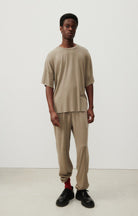 American Vintage Men's Biken T-Shirt - Khaki Vintage Men's Tops - Sloane Boutique