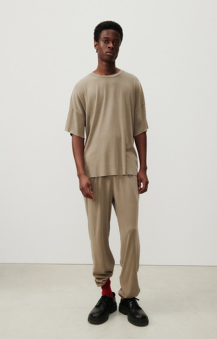 American Vintage Men's Biken T-Shirt - Khaki Vintage Men's Tops - Sloane Boutique