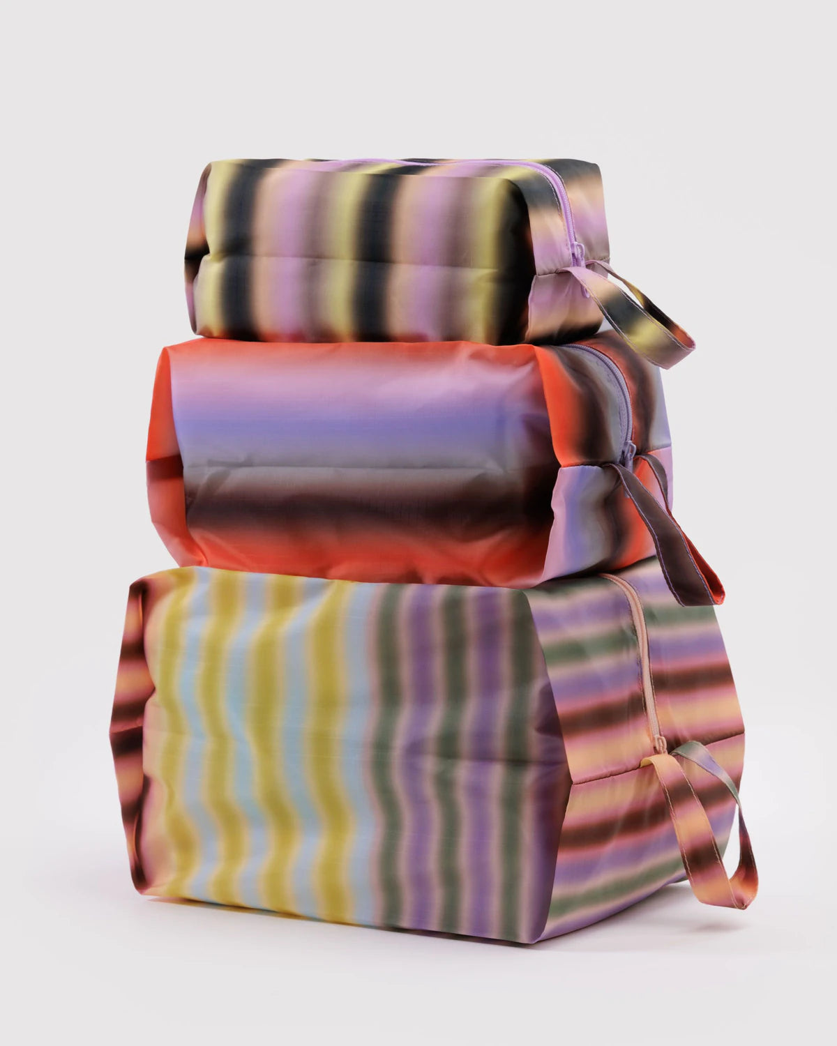 BAGGU 3D Zip Set - Gradient Stripes Accessories - Sloane Boutique