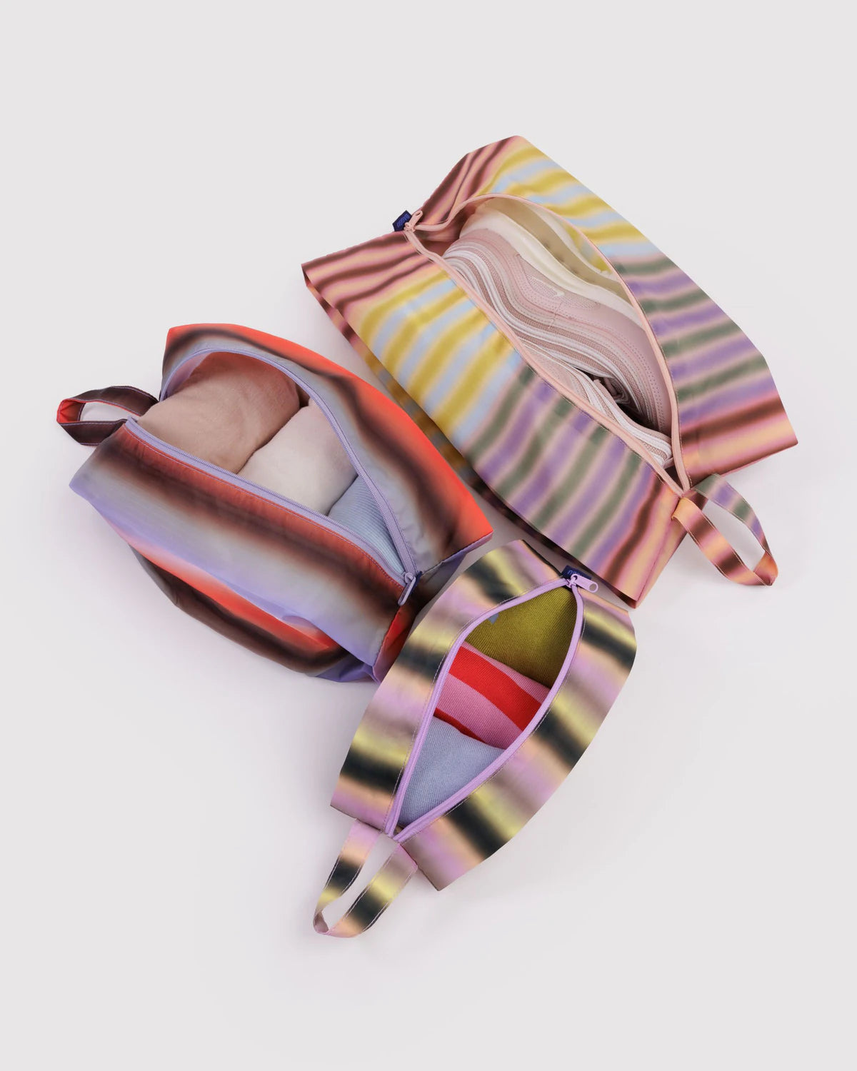 BAGGU 3D Zip Set - Gradient Stripes Accessories - Sloane Boutique