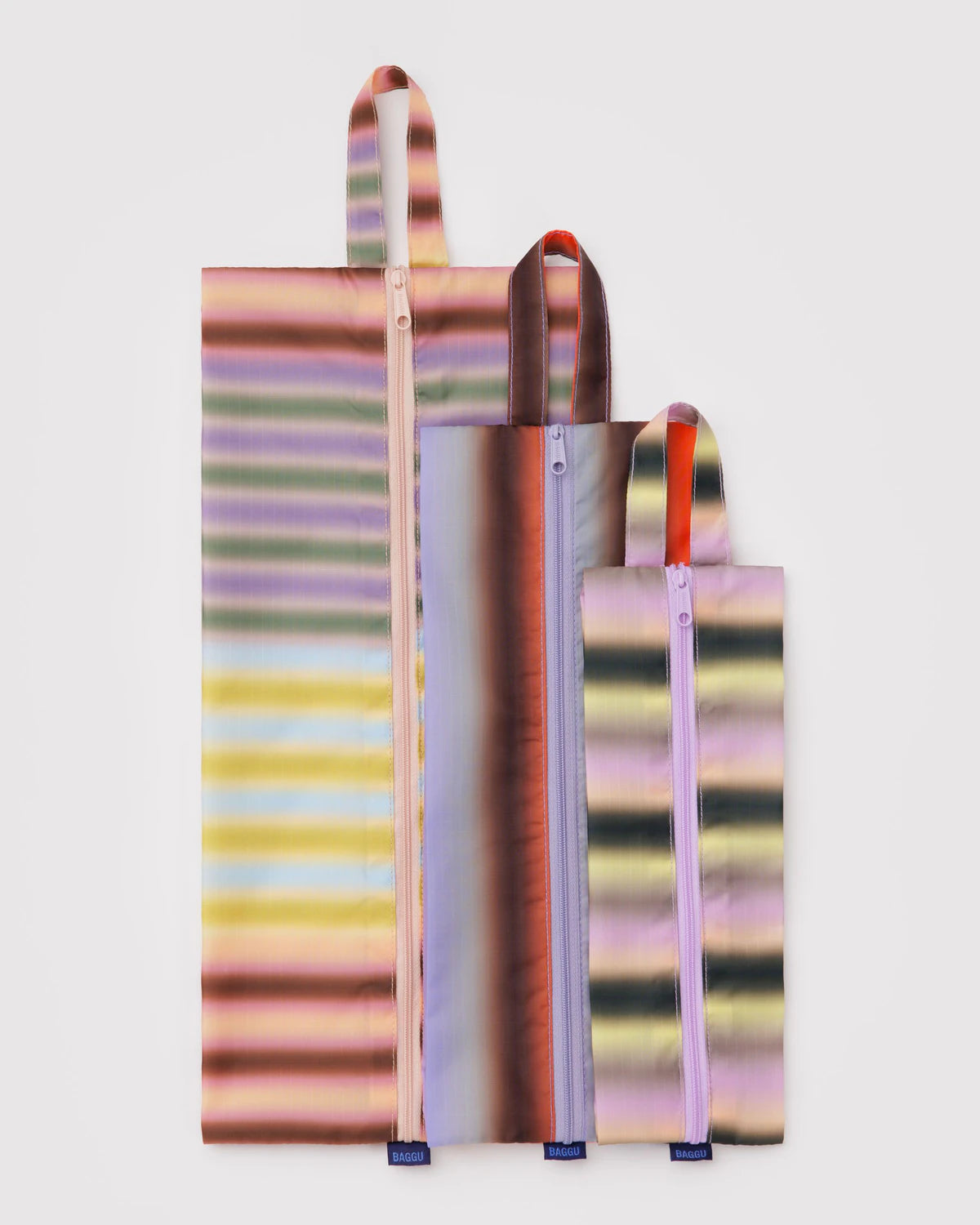 BAGGU 3D Zip Set - Gradient Stripes Accessories - Sloane Boutique