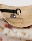 BAGGU Medium Nylon Crescent Bag - Abstract Wildflower Handbags - Sloane Boutique