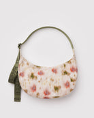 BAGGU Medium Nylon Crescent Bag - Abstract Wildflower Handbags - Sloane Boutique