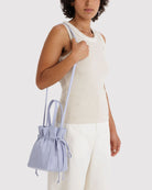BAGGU Nylon Drawstring Bag - Mist Handbags - Sloane Boutique