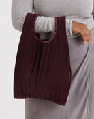 BAGGU Pleated Baggu - Mahogany Handbags - Sloane Boutique