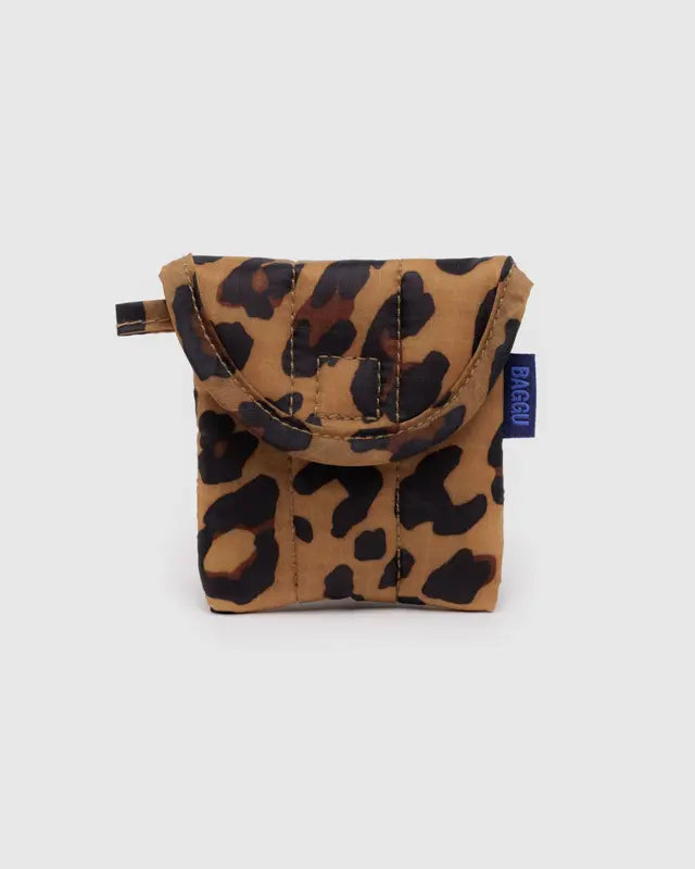 BAGGU Puffy Earbuds Case - Leopard Accessories - Sloane Boutique