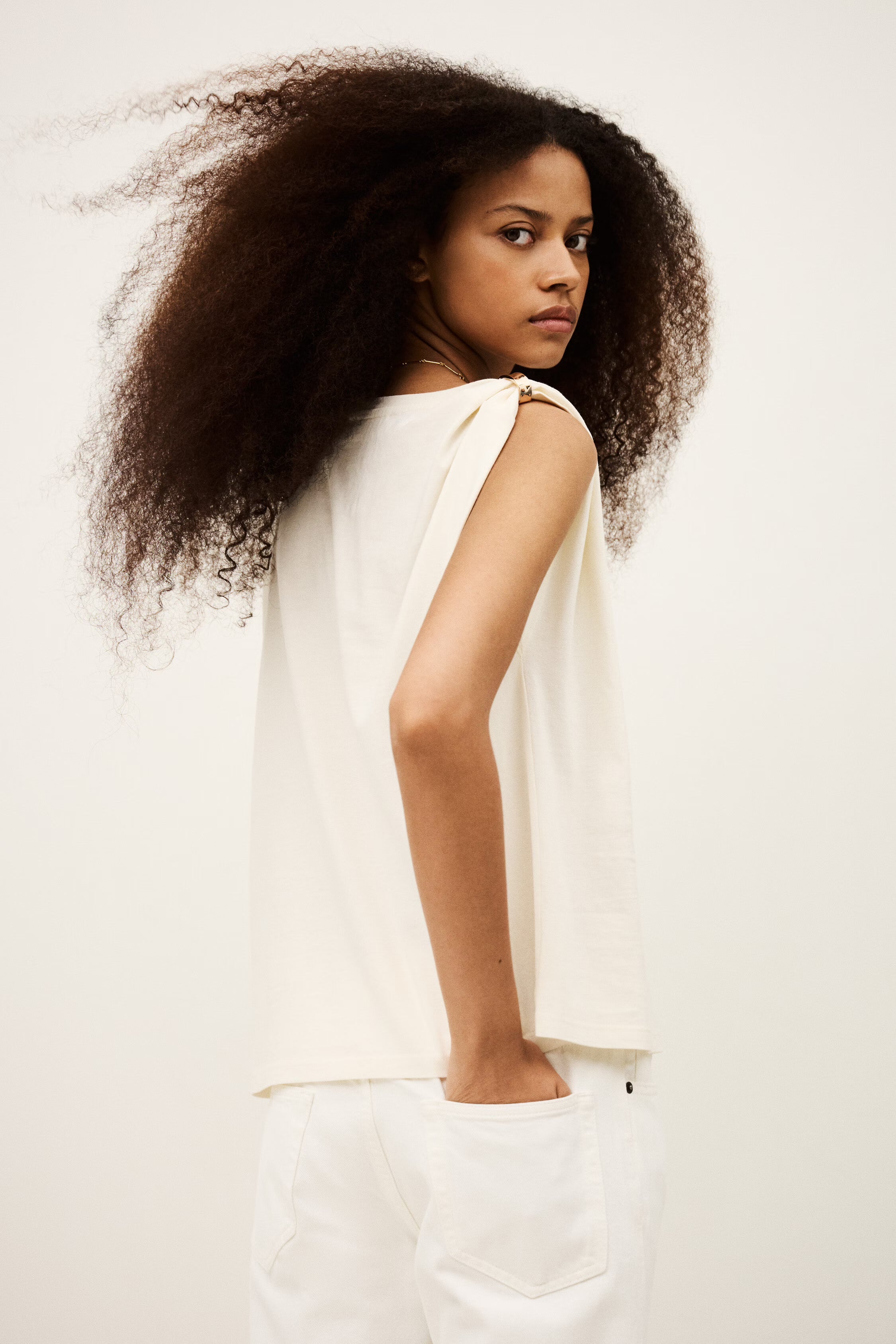 Bash Paris Allia T-Shirt - Ecru Women's Tops - Sloane Boutique